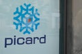 Picard logo and text sign front of store French food company shop frozen products