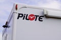 Pilote logo brand and text sign modern rv motorhome camper van