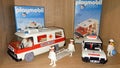 Playmobil toy vintage ambulance bus van and doctor notarzt car for kids with old retro