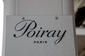 Poiray paris logo brand and text sign front of fine jewelry watches sets accessories