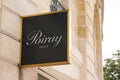 Poiray paris text sign and logo front of boutique luxury jewellery store