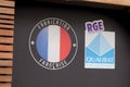 Bordeaux , Aquitaine / France - 03 11 2020 : QUALIBAT certification represents qualification label allows companies working in