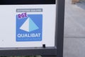 Qualibat rge certification french qualification label sign and brand logo text allows