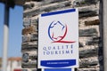 Qualite Tourisme logo brand label and text sign state french label Tourism Quality
