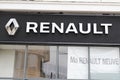 Bordeaux , Aquitaine / France - 03 15 2020 : renault brand sign logo text on car dealership automobiles store signage