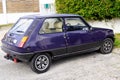 Renault 5 vintage retro car side view oldtimer r5 parked in street