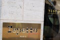 Repetto logo and text sign front on entrance board boutique store of girl dance and