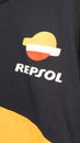 Repsol logo brand and text sign Spanish energy and petrochemical multinational