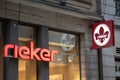 Rieker logo and sign text of shop German chain brand of shoes manufacturer