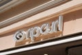 Rip curl  logo sign and brand text on store facade clothing shop entrance sporting Royalty Free Stock Photo