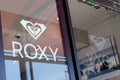 Bordeaux , Aquitaine / France - 07 06 2020 : roxy text logo and sign of women fashion surf girls store clothing Royalty Free Stock Photo