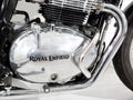 Royal Enfield engine motor gt continental interceptor motorcycle twin 650 classic logo Royalty Free Stock Photo