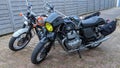 Royal enfield GT continental interceptor 650 and t100 triumph bonneville retro vintage