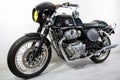 Royal Enfield Interceptor continental GT cafe racer racing vintage Touring bike side Royalty Free Stock Photo