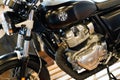 Royal Enfield Interceptor 650 twin motorbike with sign logo on fuel tank of Touring