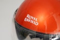 Bordeaux , Aquitaine / France - 07 05 2020 : Royal Enfield jet motorcycle helmet with transparent visor detail on side logo