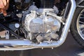 Royal Enfield old engine chrome vintage motorcycle engine from india