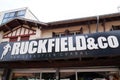 Ruckfield & co logo text and brand sign by sebastien Chabal french rugby sport shop