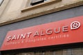 Saint algue text sign and logo brand facade shop front of boutique salon of French Royalty Free Stock Photo