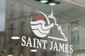 Saint james logo and text sign front of store marine boat ocean shop fashion sea