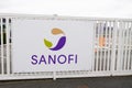Bordeaux , Aquitaine / France - 05 14 2020 : Sanofi logo sign building office French multinational pharmaceutical company