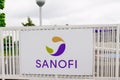 Bordeaux , Aquitaine / France - 05 14 2020 : Sanofi office building logo sign French multinational pharmaceutical brand company