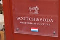Scotch & Soda logo brand and sign text front of store Scotch and Soda Dutch boutique