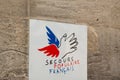 Secours populaire franÃÂ§ais logo sign and brand text on office facade of french Rescue