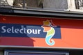 selectour logo and text shop of travel ageny network sign office store