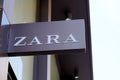 Bordeaux , Aquitaine / France - 09 18 2019 : sign of Zara showroom shop Retail Store Exterior logo
