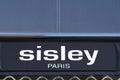 Sisley paris text and sign logo shop beauty luxury fashion brand in Benetton Group