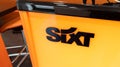 Sixt rental logo brand and text sign SE European multinational car rent company
