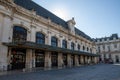 SNCF logo sign and text brand on bordeaux town station entrance National society of