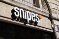 snipes sign logo and text brand front wall facade store fashion clothing boutique