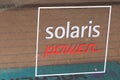 Solaris Power logo brand and text sign Yachts High quality open and lobster yacht