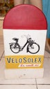 solex kilometer post french black moped vintage from sixties name logo brand and text