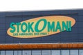 Stokomani logo brand and text sign on shop facade market store low coast in France