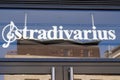 Stradivarius logo brand and text sign on store international women men clothing