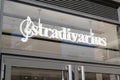 Stradivarius logo shop brand and text sign front of facade store clothing fashion