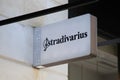 Stradivarius logo store brand and text sign shop front of facade entrance clothing