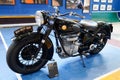 Sunbeam S7 deluxe 1954 brans text and logo sign on tank of motorcycle Classic British