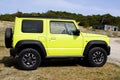 Suzuki Jimny car side view modern 4x4 suv japan vehicle of Japanese company Royalty Free Stock Photo