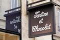 Bordeaux , Aquitaine / France - 05 12 2020 : Tartine et Chocolat sign logo store birth clothes toddlers brand shop dress babies