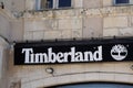 timberland boutique brand logo and sign text on facade entrance fashion front store Royalty Free Stock Photo