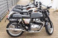 Triumph bonneville and royal enfield GT interceptor motorbike neo retro old vintage