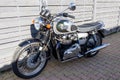 triumph bonneville t100 profile 110th anniversary green silver motorcycle classic neo-