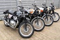 Triumph bonneville t100 and royal enfield GT continental interceptor neo retro old