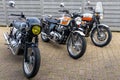 triumph bonneville t100 and royal enfield GT continental interceptor retro old vintage