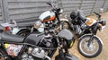 triumph bonneville vintage and royal enfield GT interceptor neo retro motorcycles