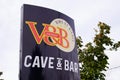V&b vandb cave bar text sign and logo v and b store wine beer of French brand